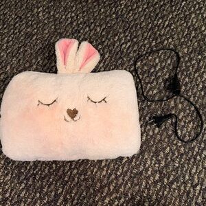 USB Electric Heating Pad Plush Warmer Pillow Pink Cute Bunny Gift